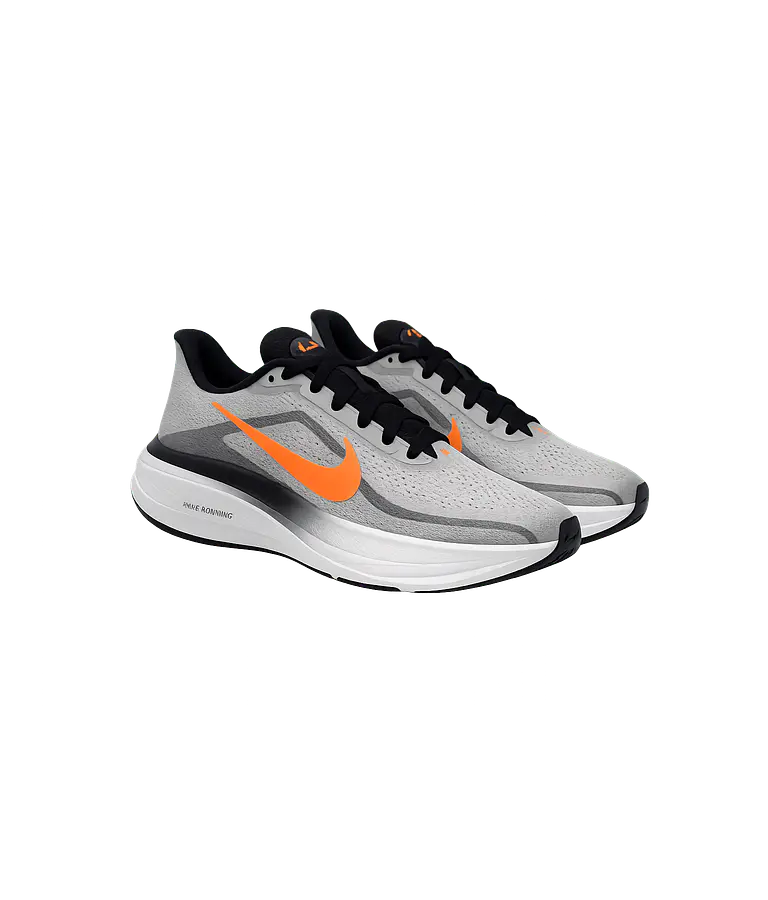  Pegasus Air Zoom Color Gris con Naranja Vibrante