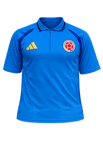 Camiseta Polo Azul Selección Colombia