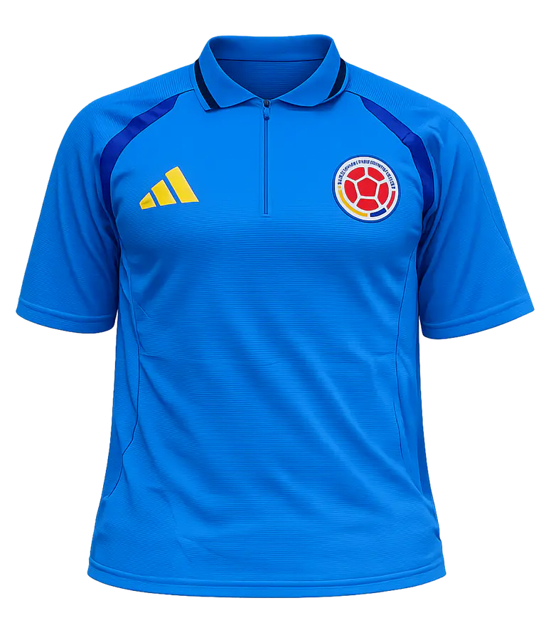 Camiseta Polo Azul Selección Colombia