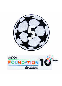 Parches Flocados Champions 5 Fundación 