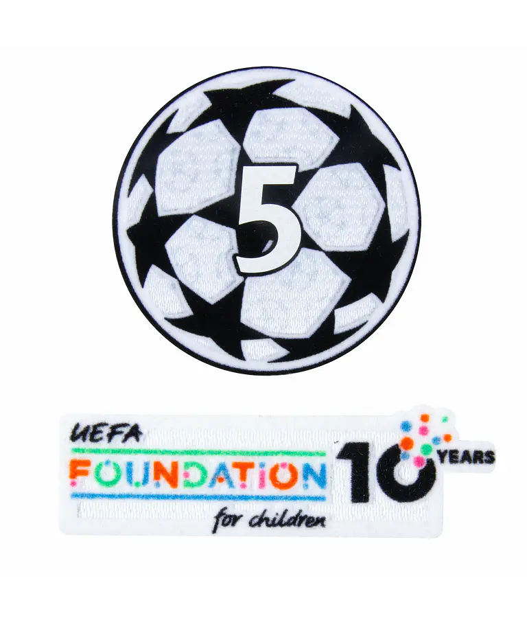 Parches Flocados Champions 5 Fundación 