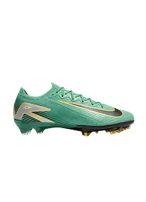 Air Zoom Mercurial Vapor 16 Elite FG Color Verde Detalles Dorados