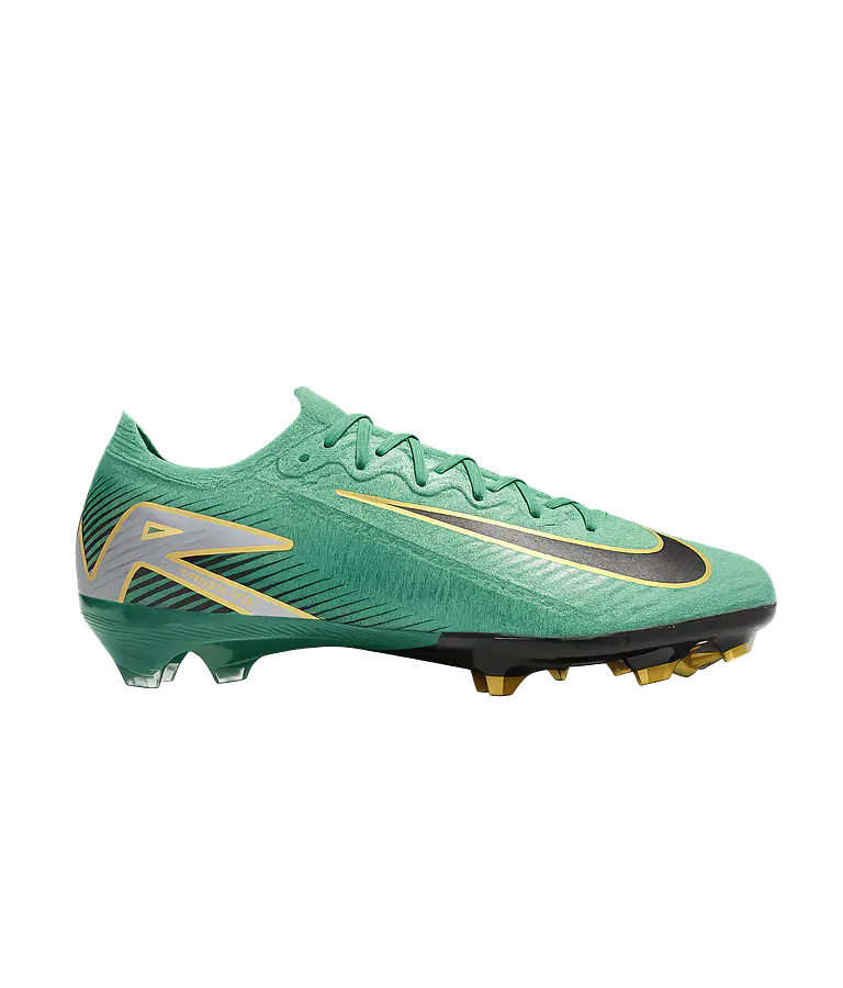 Air Zoom Mercurial Vapor 16 Elite FG Color Verde Detalles Dorados