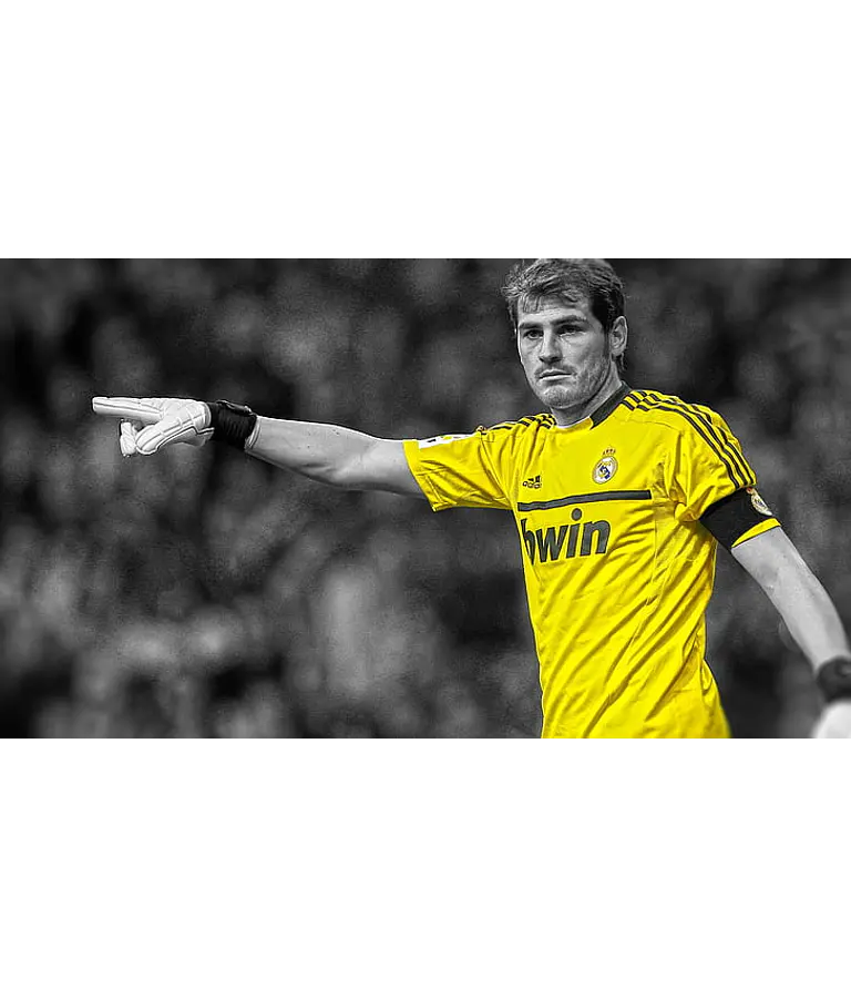 Camiseta Portero Iker Casillas Real Madrid 2011-2012 Color Amarillo