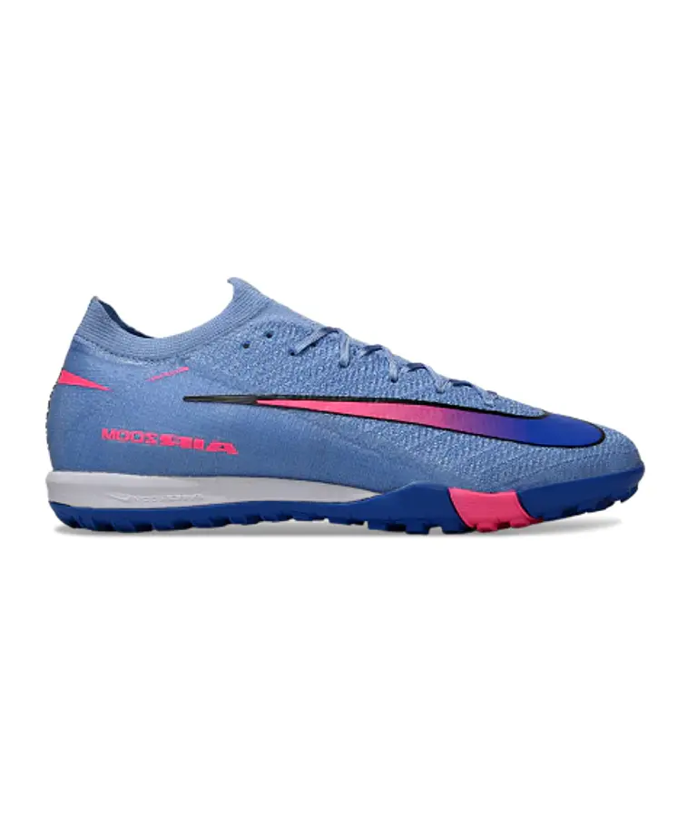 Mercurial Vapor 16 Elite TF Azul Claro / Rosa