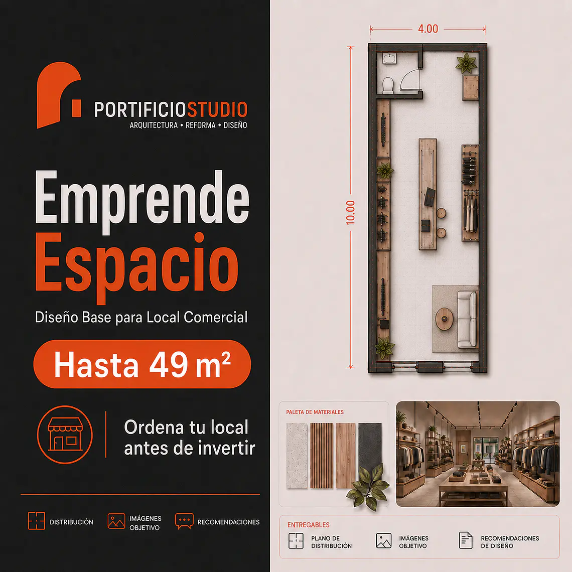 Emprende Espacio · Diseño Base para Local Comercial 1