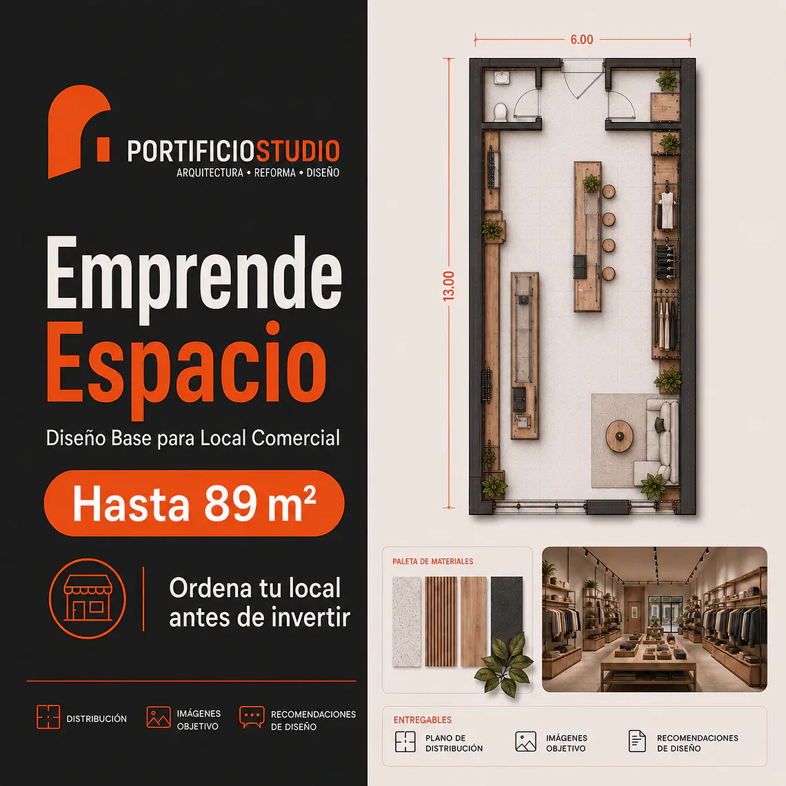 Emprende Espacio · Diseño Base para Local Comercial 2