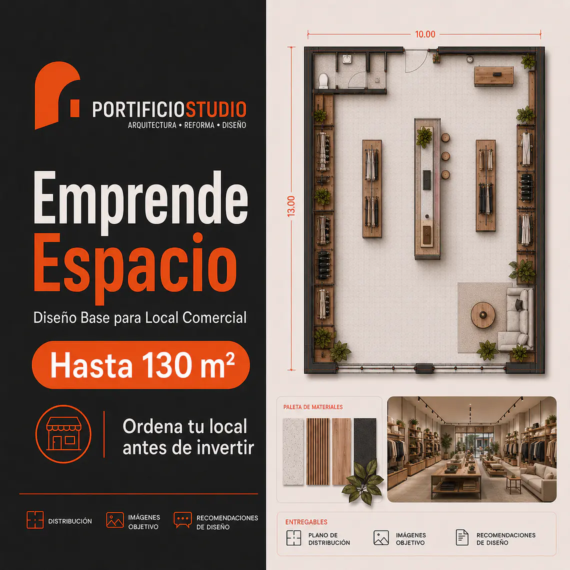 Emprende Espacio · Diseño Base para Local Comercial 3