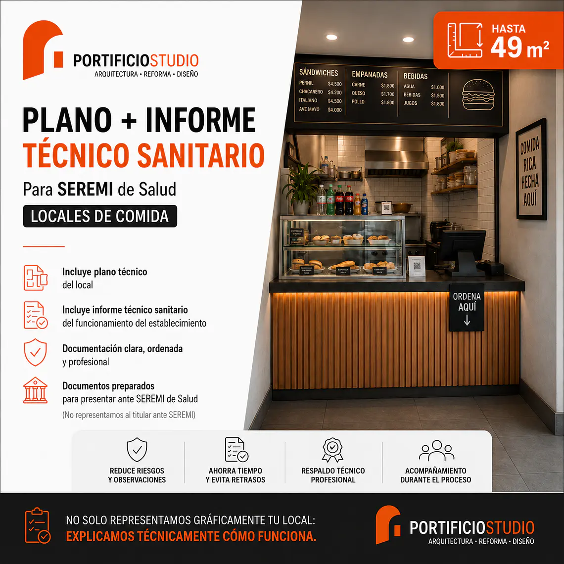 Plano + Informe Técnico Sanitario para SEREMI de Salud 1