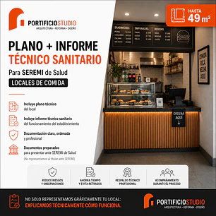 Plano + Informe Técnico Sanitario para SEREMI de Salud