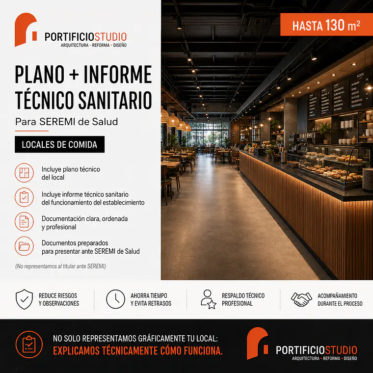 Plano + Informe Técnico Sanitario para SEREMI de Salud 3