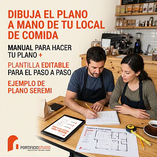 DIBUJA EL PLANO DE TU LOCAL DE COMIDA | MANUAL + PLANTILLAS EDITABLES
