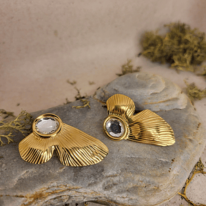 Brincos em Aço Asa de Borboleta