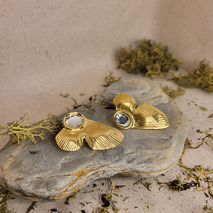 Brincos em Aço Asa de Borboleta