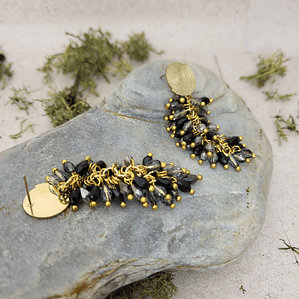 Pendentes com contas de vidro