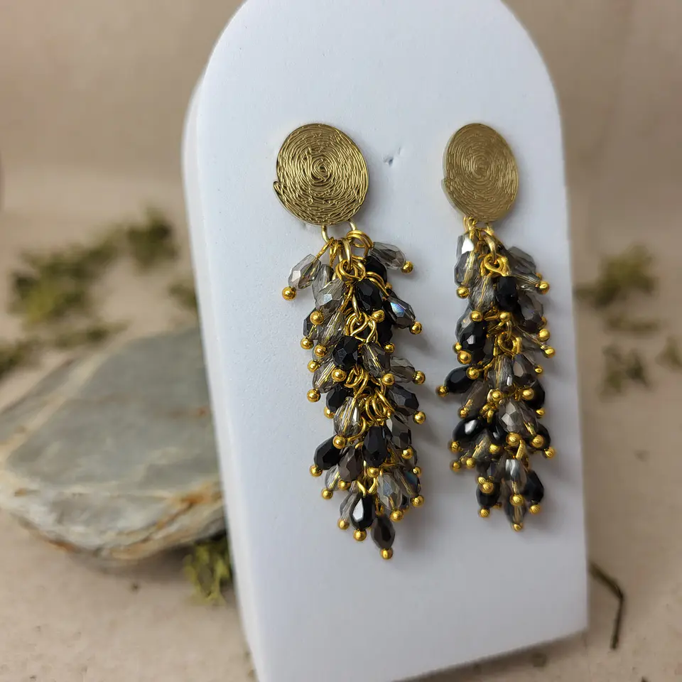Pendentes com contas de vidro 4