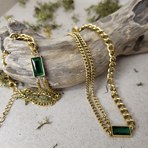 Conjunto Cristal Verde