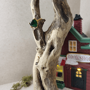 Anel Cristal Coração