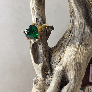 Anel Cristal Coração