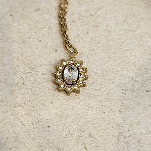 Conjunto vintage em aço cristal