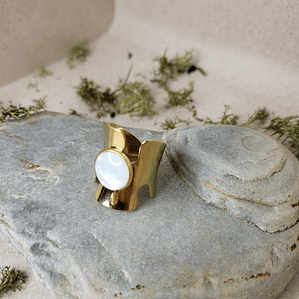 Anel Glamour Perolado