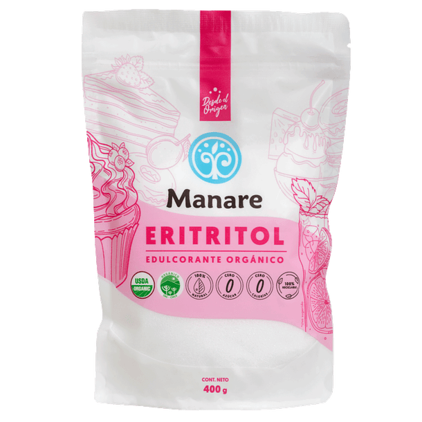 Eritritol orgánico 400gr Manare 1