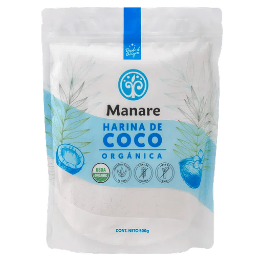 Harina de coco orgánica 500gr Manare
