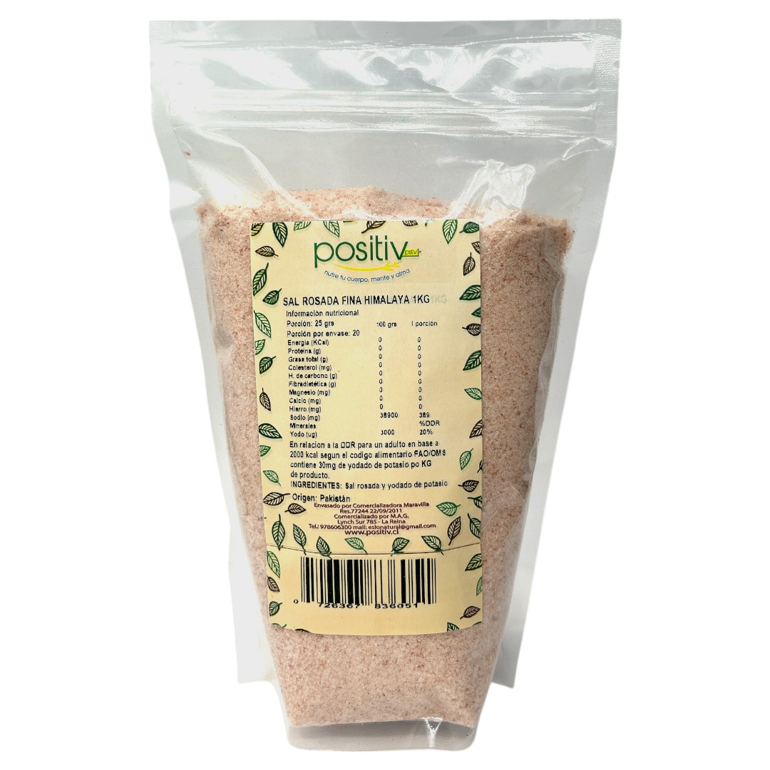 Sal rosada fina del himalaya 200 gr