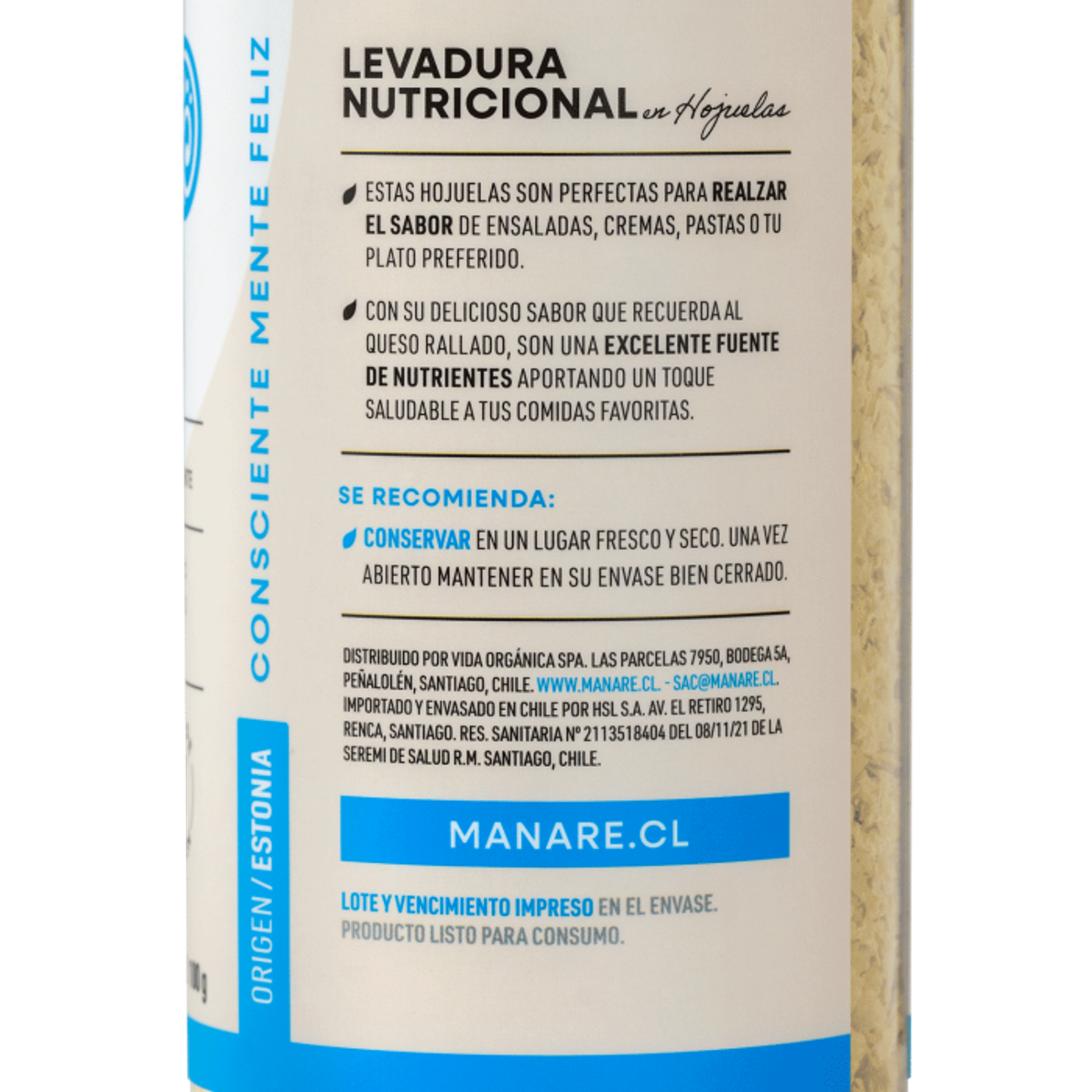 Levadura Nutricional 100gr Manare  3