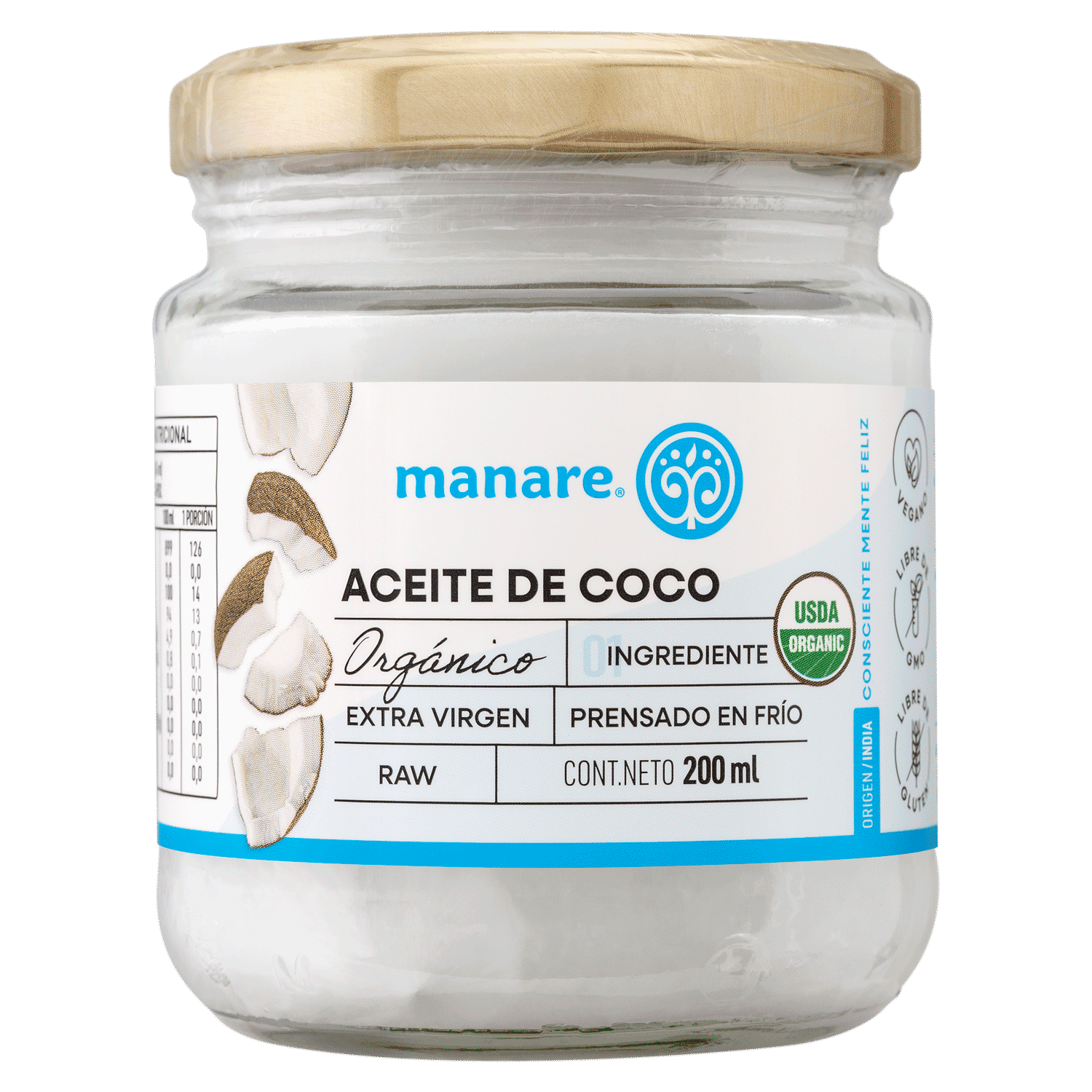 Aceite de Coco (200ml) Manare