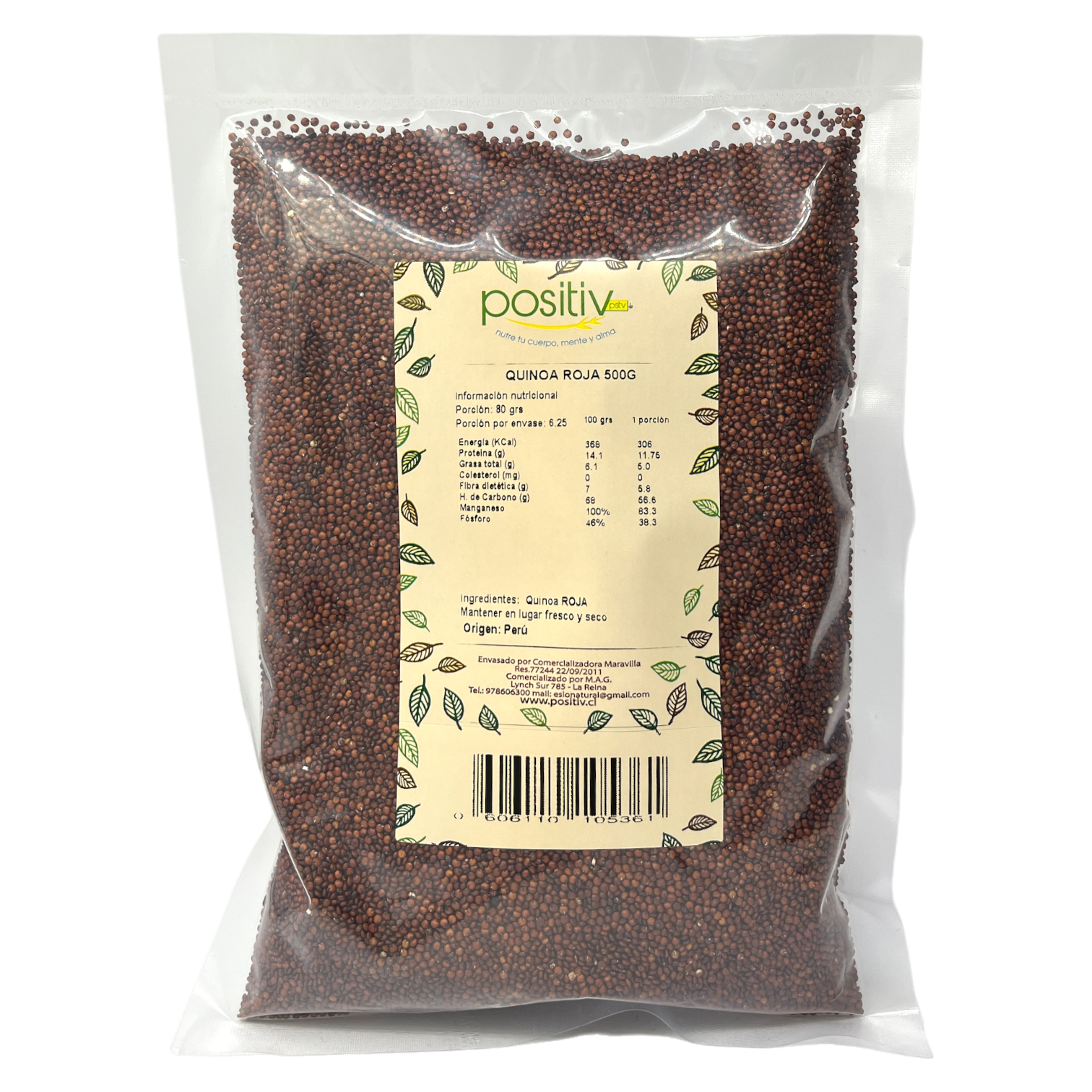 Quinoa roja 500gr Positiv