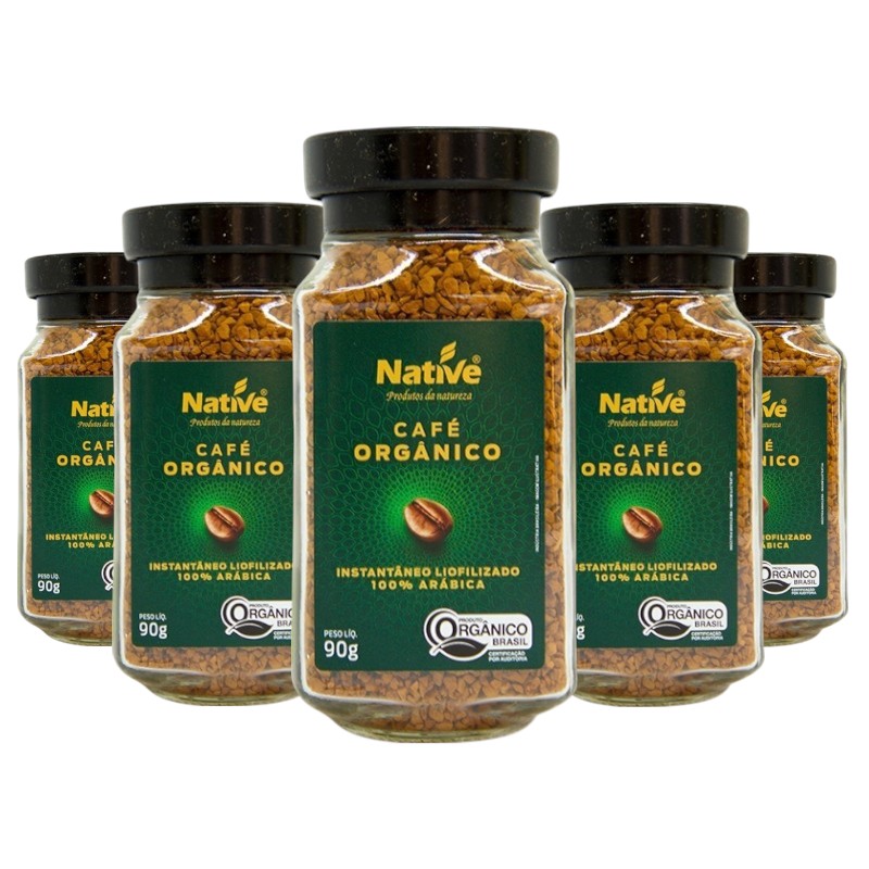 Caja 12 unidades Café Orgánico Instantáneo de 90gr Native