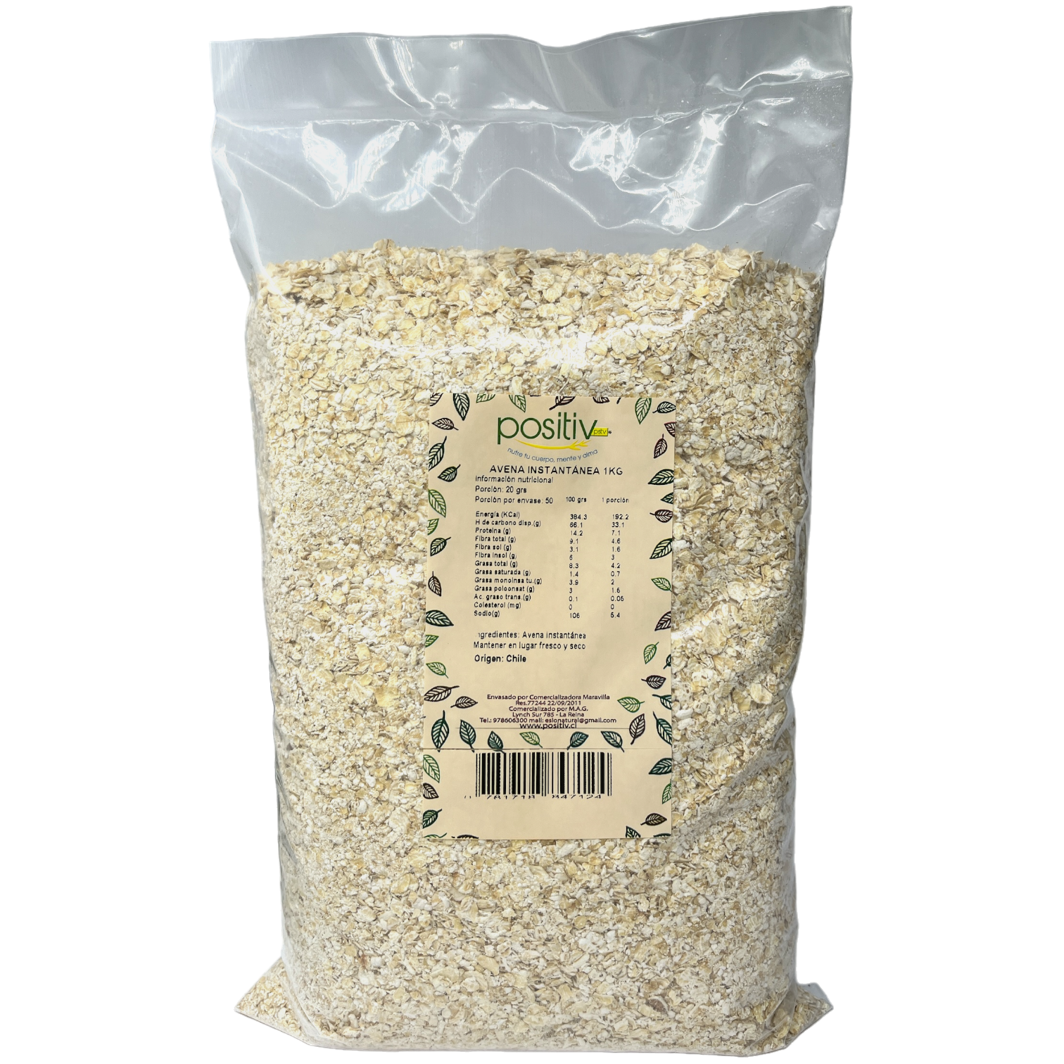 Avena instantánea 1kg Positiv