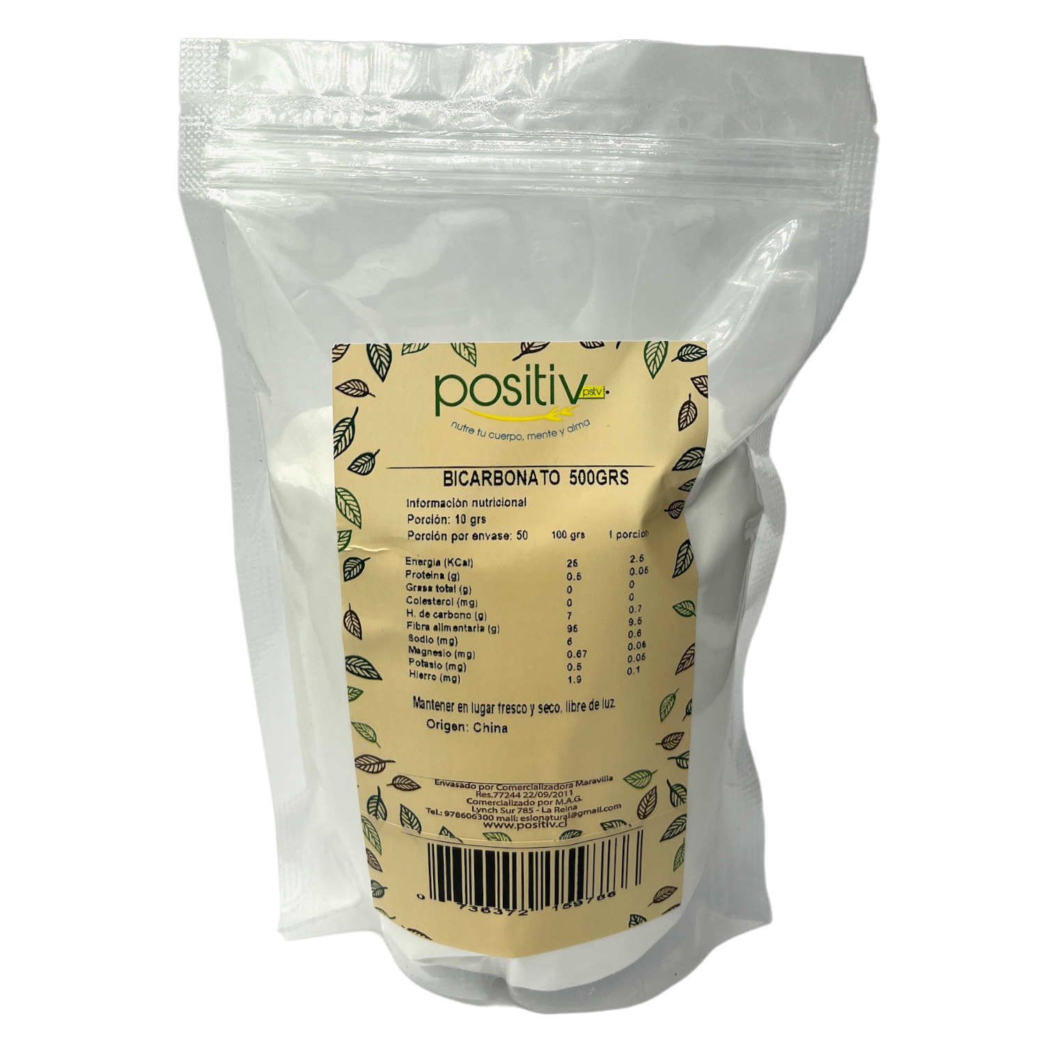 Bicarbonato de Sodio (500g) Positiv