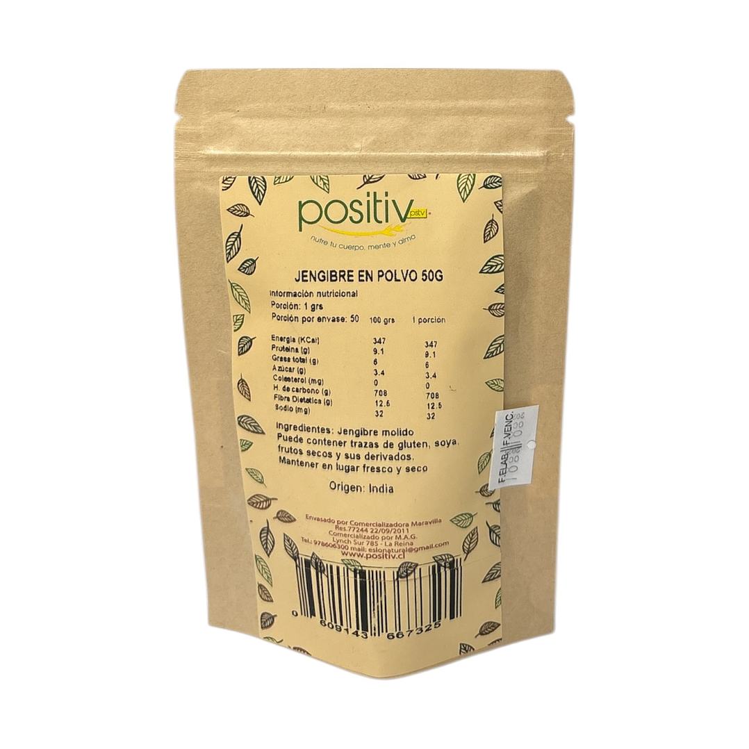 Jengibre en polvo 50gr Positiv 2