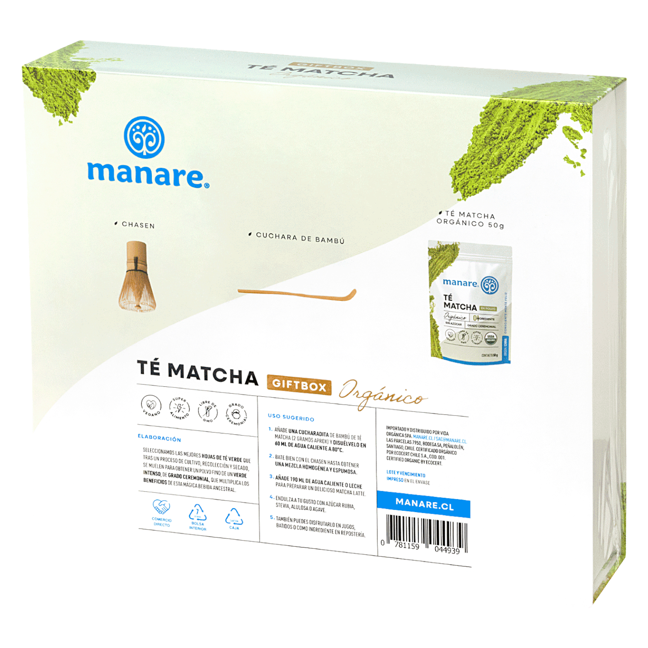Té Matcha Gift Box orgánico 50gr Manare 2