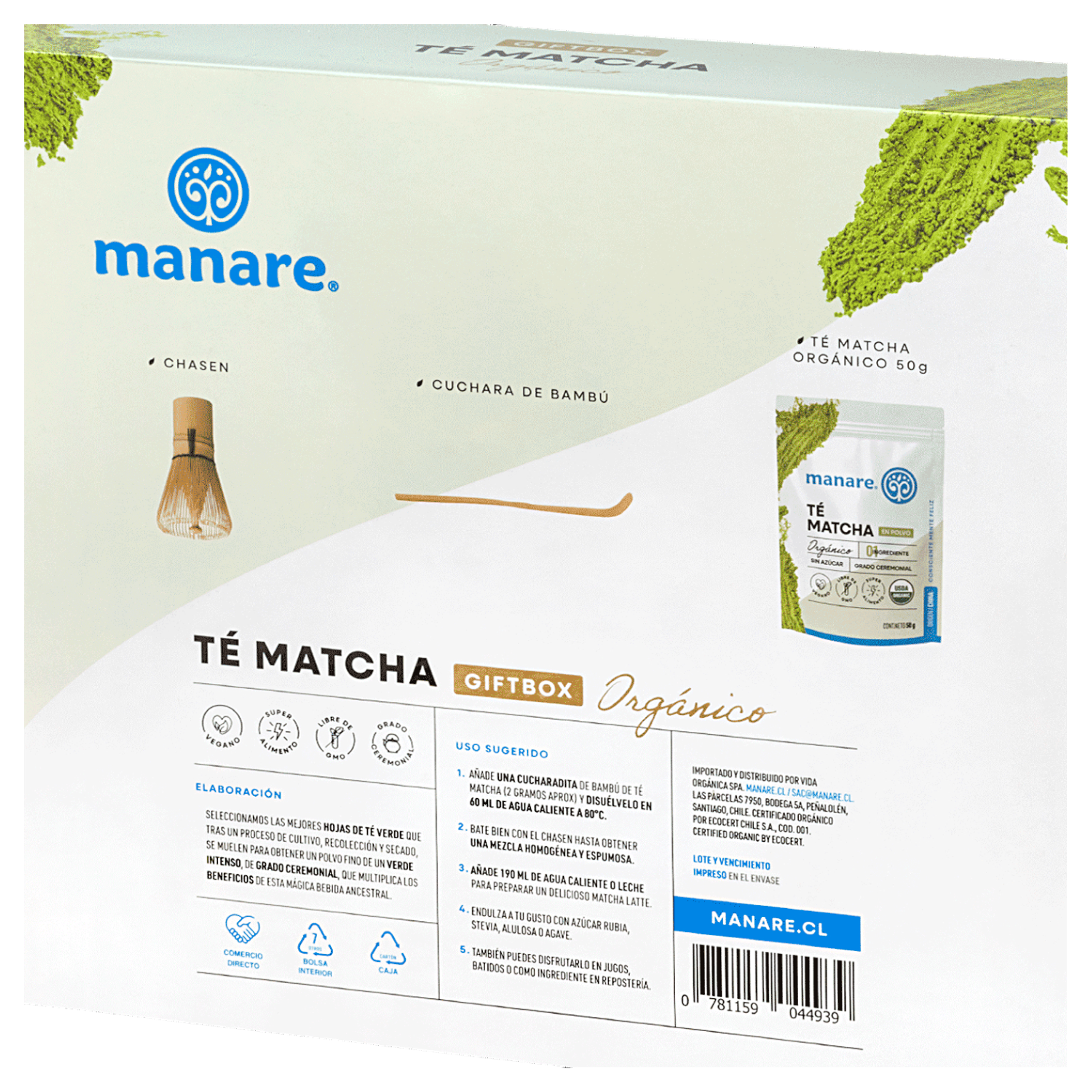 Té Matcha Gift Box orgánico 50gr Manare 3