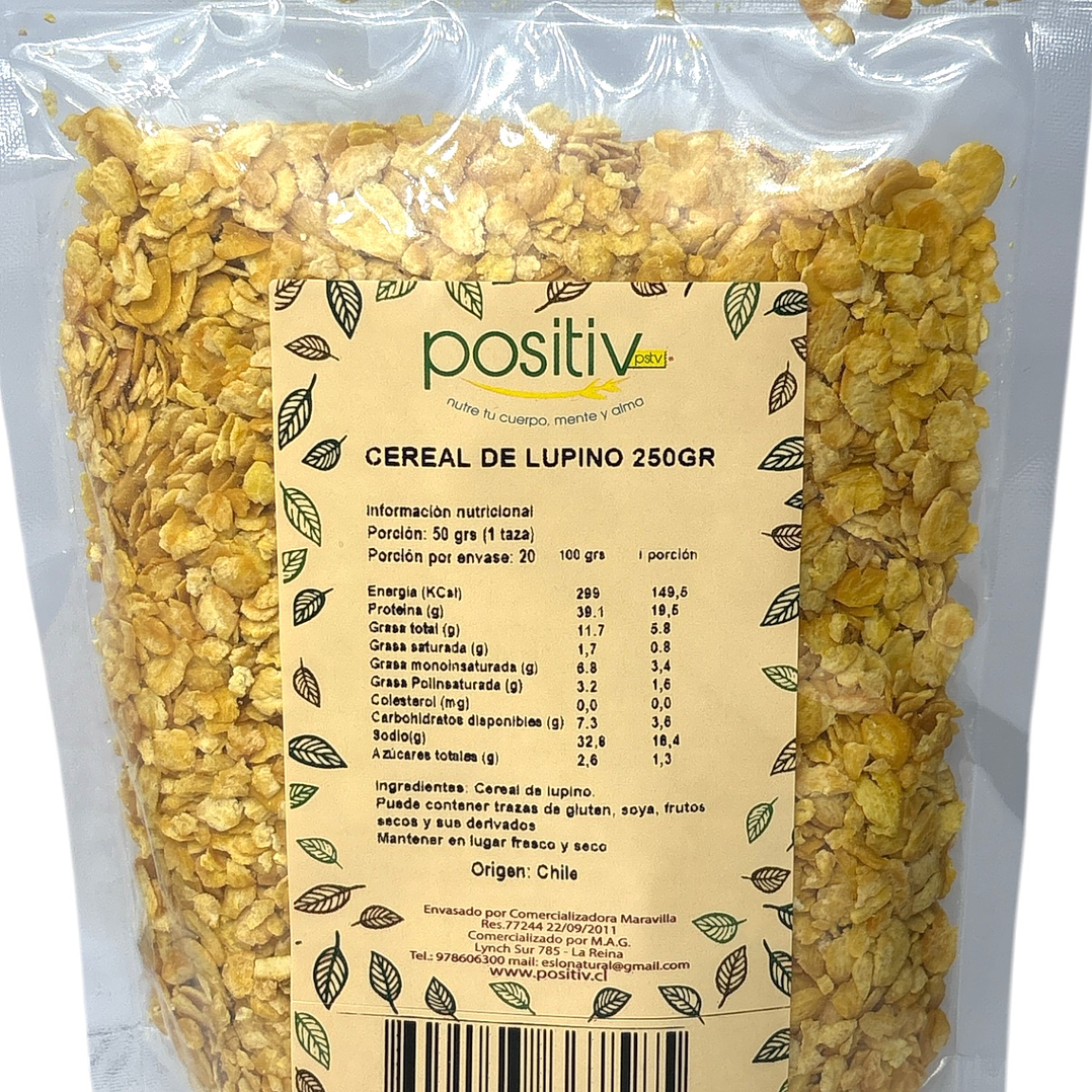 Hojuelas de lupino 250gr Positiv (Cereal) 2