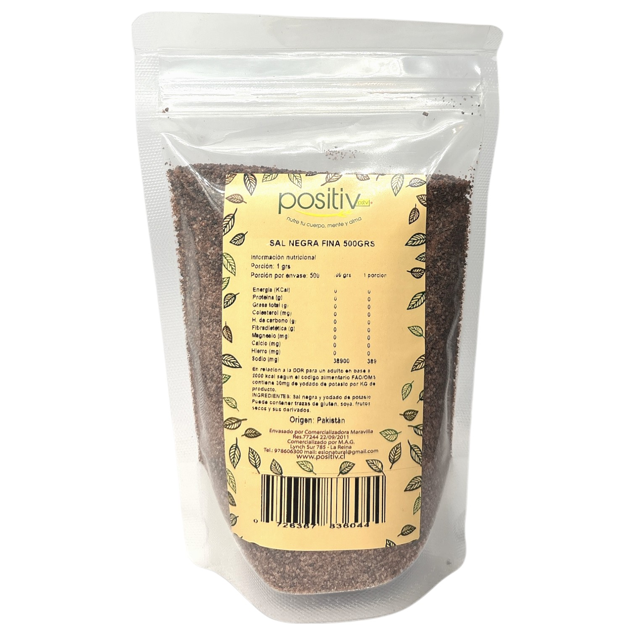 Sal negra fina de Pakistán 500gr Positiv 1
