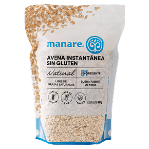 Avena Sin gluten instantánea 800gr Manare