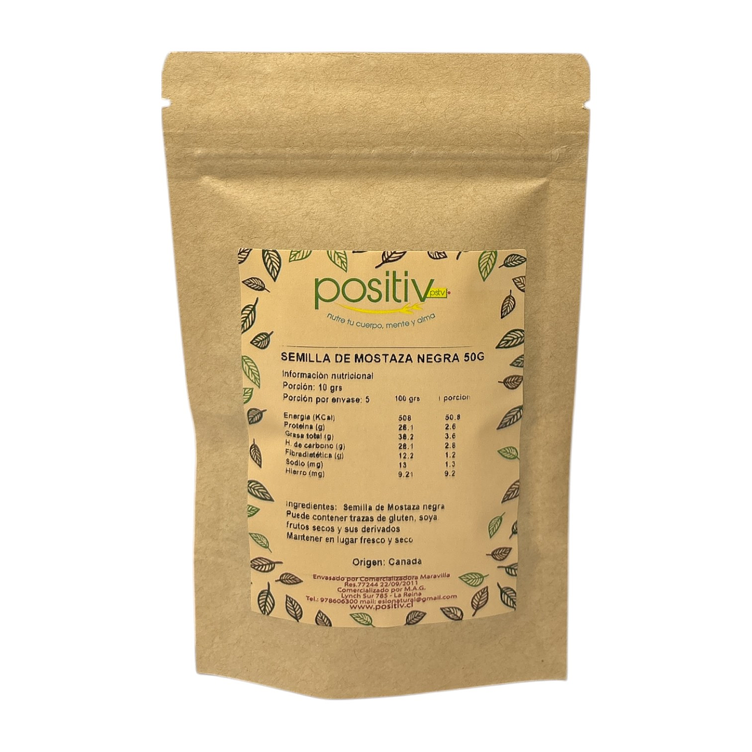 Semilla de mostaza negra 50gr Positiv 2