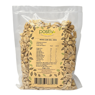 Maní con sal 250gr Positiv