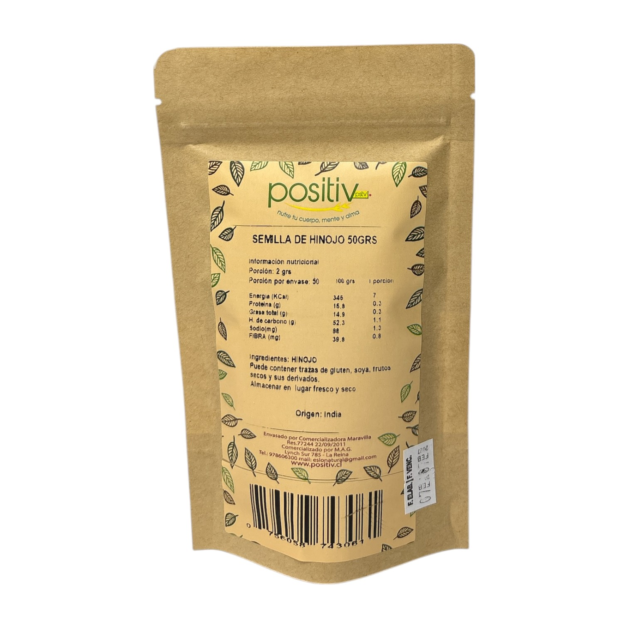 Semilla de Hinojo 50gr Positiv  2