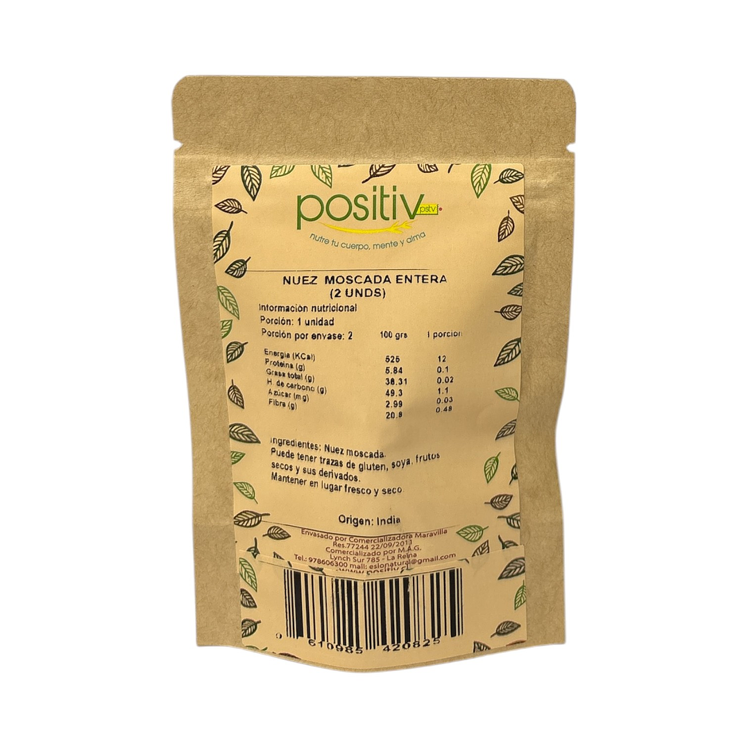 Nuez moscada entera 2 unidades 2