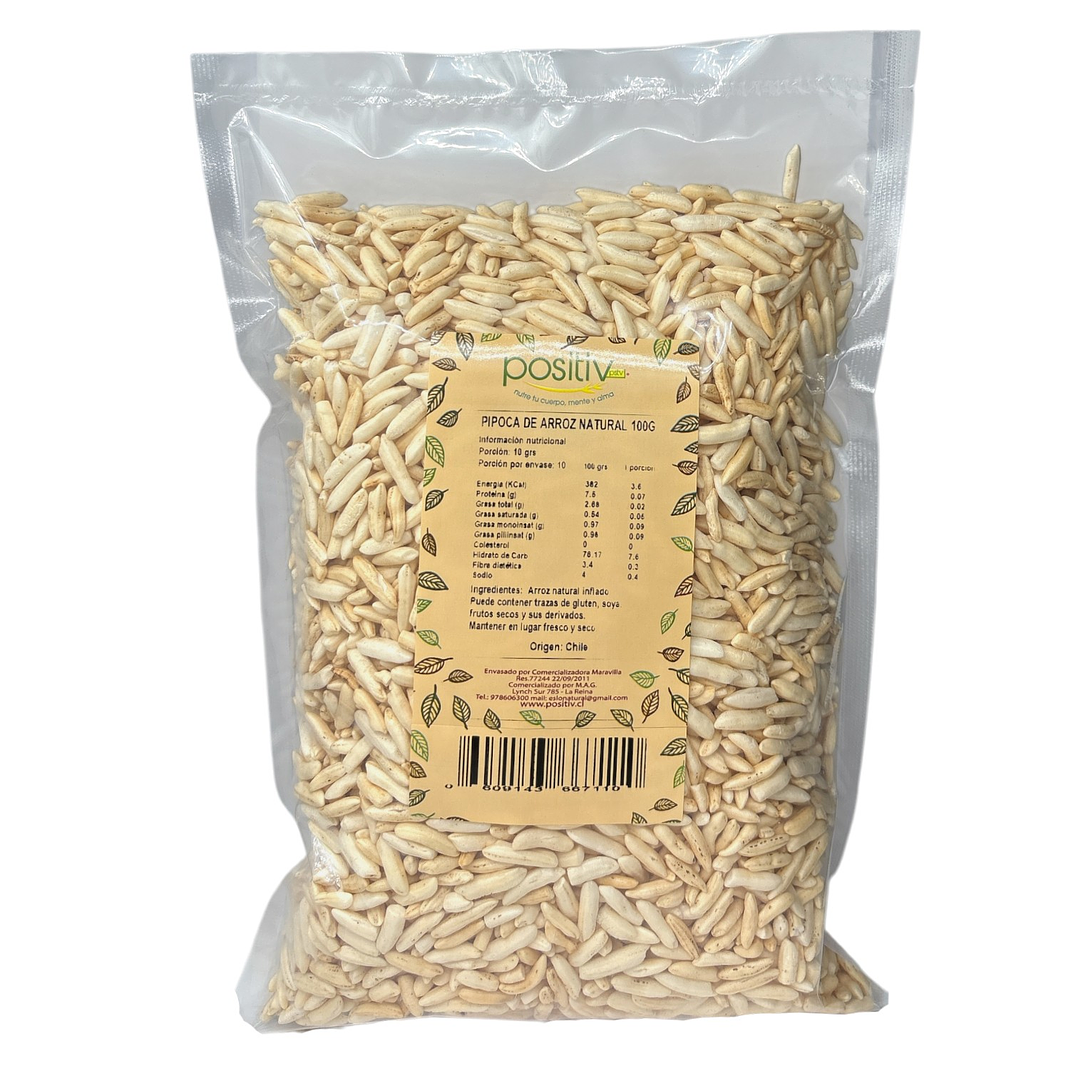 Pipoca de Arroz con stevia 100gr Positiv 1