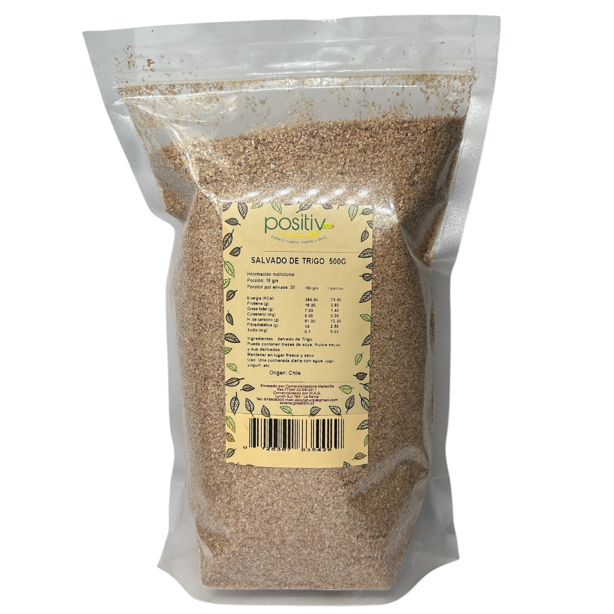Salvado de trigo 500gr Positiv 1