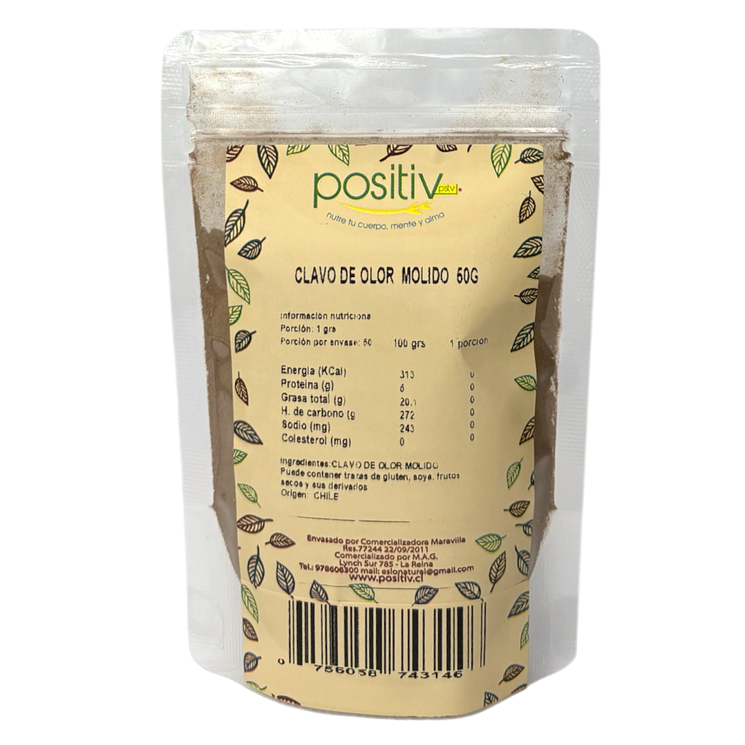 Clavo de olor molido 50gr Positiv 1