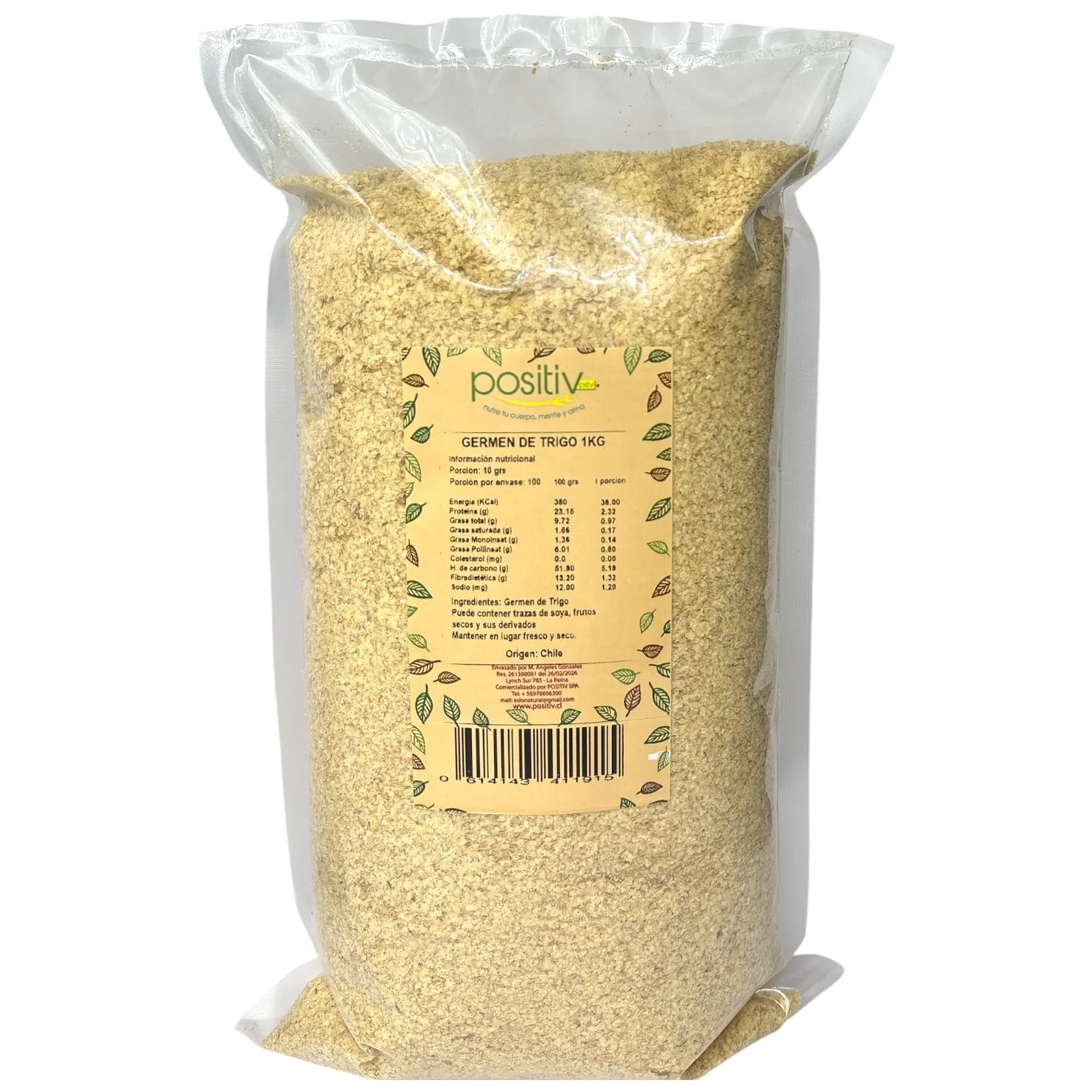Germen de trigo especial seleccionado 1kg Positiv 1