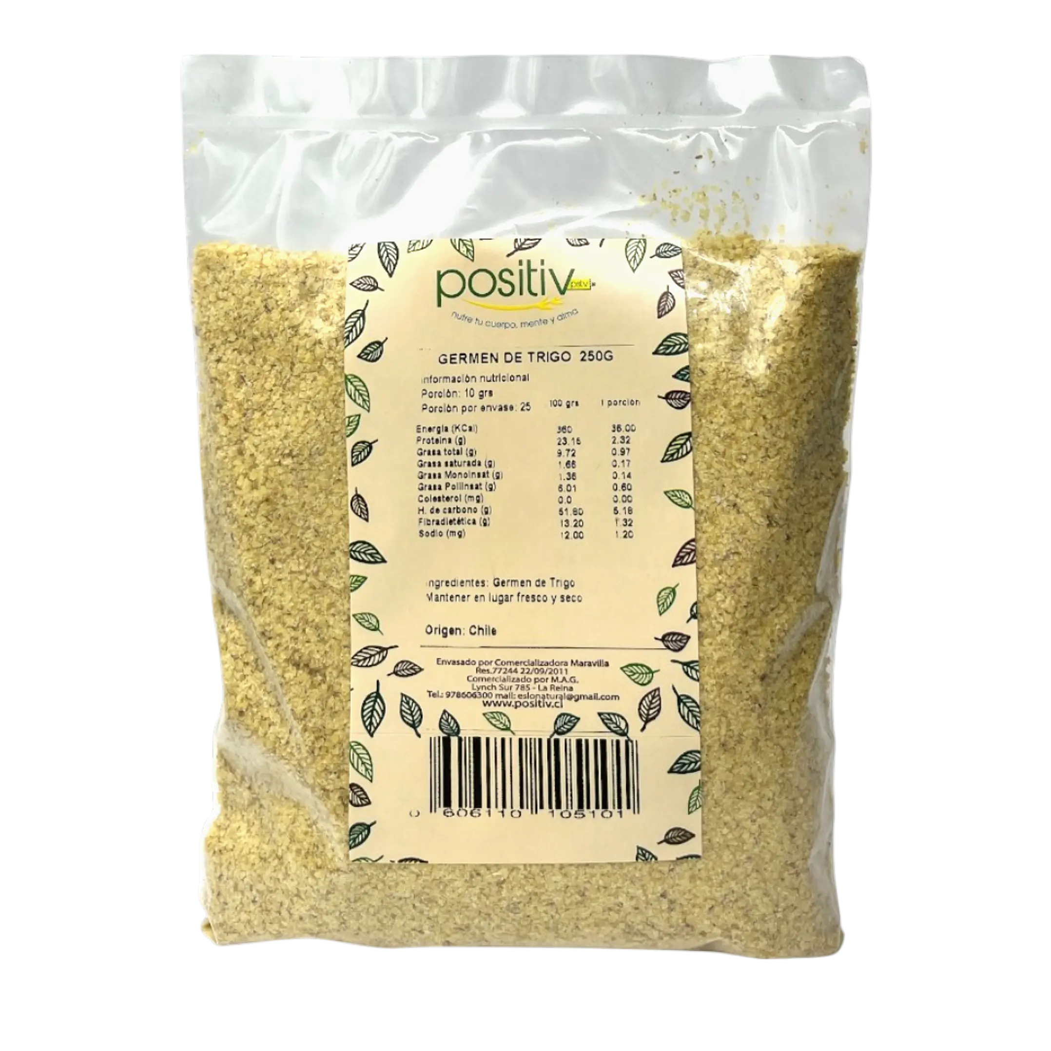 Germen de trigo especial seleccionado 250gr Positiv 1