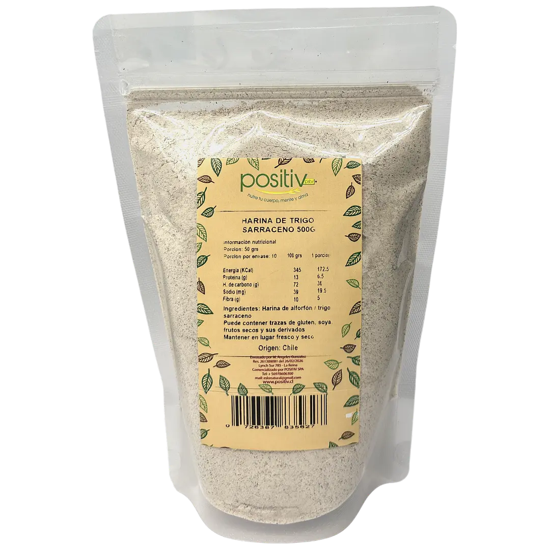 Harina de trigo sarraceno 500gr Positiv 1